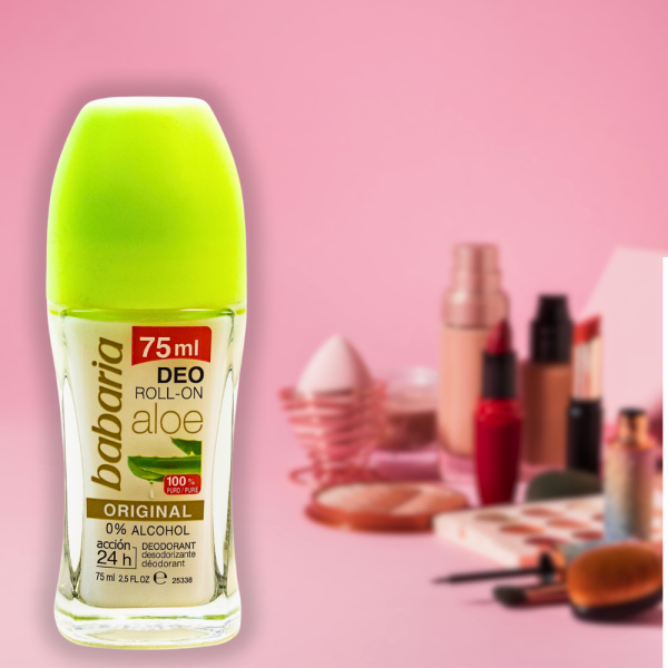 مام رول ضد تعریق باباریا Babaria مدل آلوورا ارجینال ORIGINAL حجم 75 میل